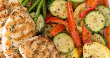This Garlic and Herb Grilled Chicken and Veggie recipe checks off all the boxes – quick, easy, delicious and low-carb!