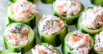 Smoked Salmon Cucumber Bites