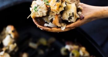 Chicken Sausage and Herb Stuffing – this is the best Thanksgiving stuffing recipe!
