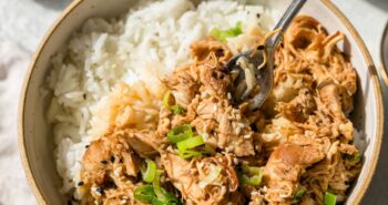 Sesame Chicken with rice