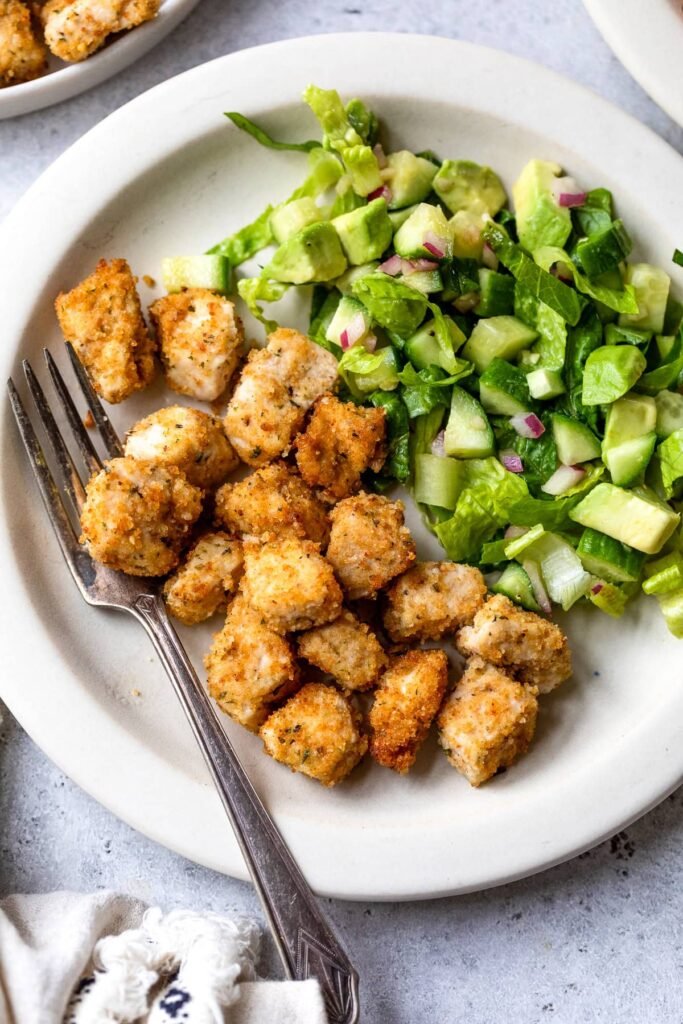 Air Fryer Breaded Chicken Bites