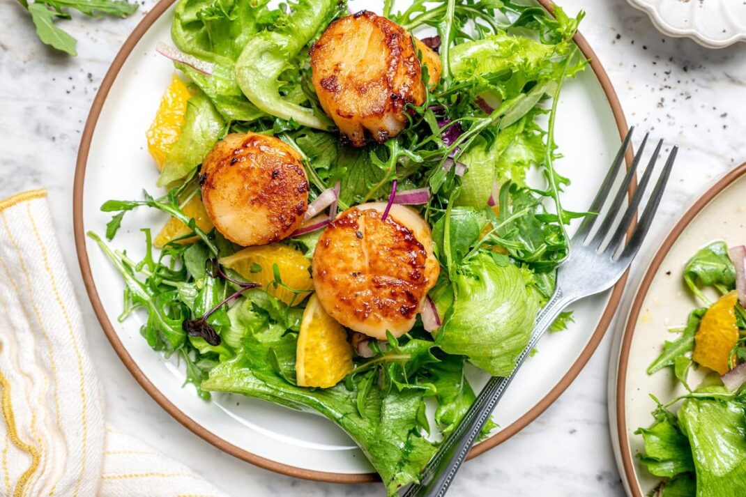 Vieiras queimadas e panfilicultas | Skinnytaste
