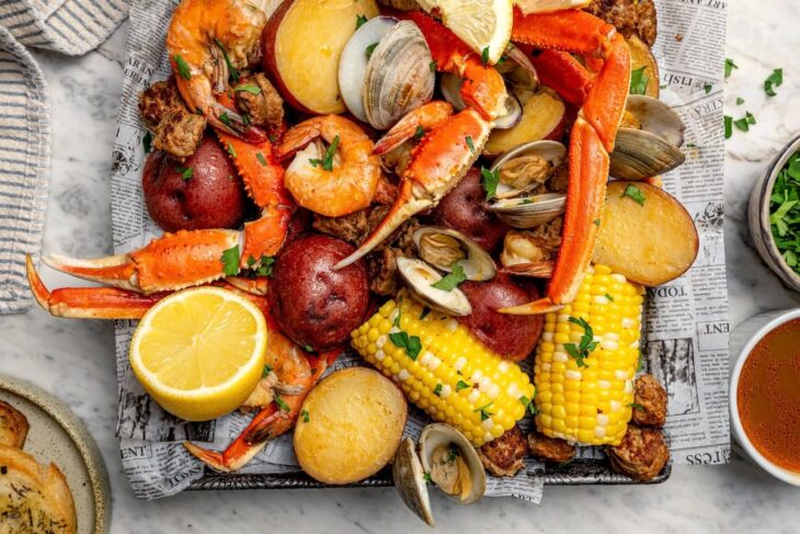 Ferva de frutos do mar (receita de uma panela)