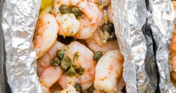 Shrimp Piccata Foil Packets