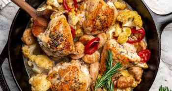 Scarpariello de frango (versão com baixo teor de carboidratos) | Skinnytaste