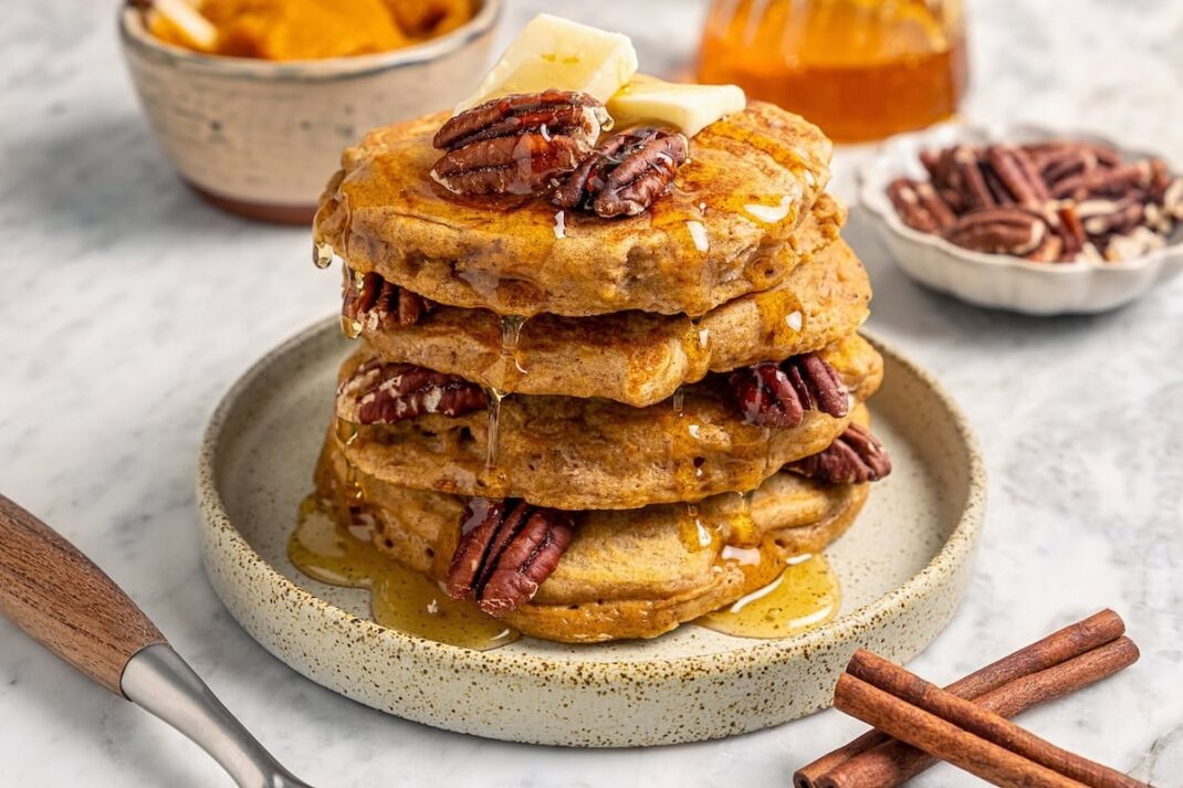 Panquecas fofas de abóbora | Skinnytaste