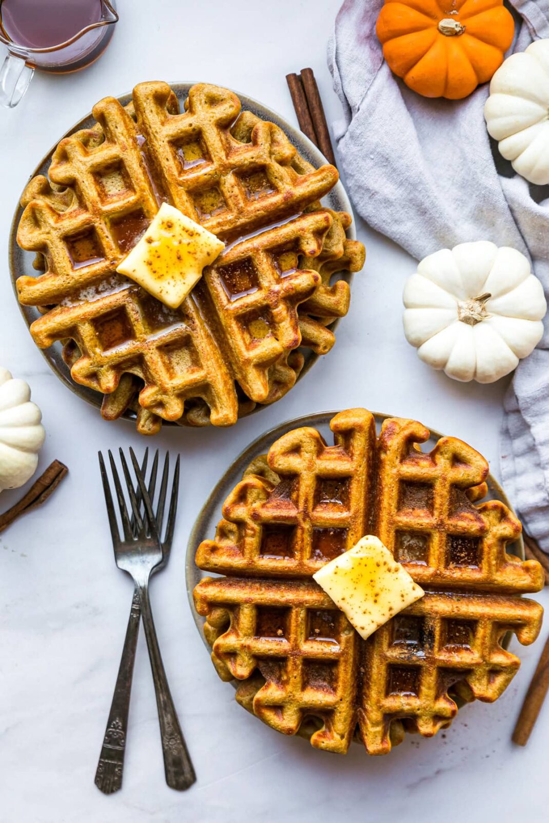 Waffles de Abóbora - Skinnytaste
